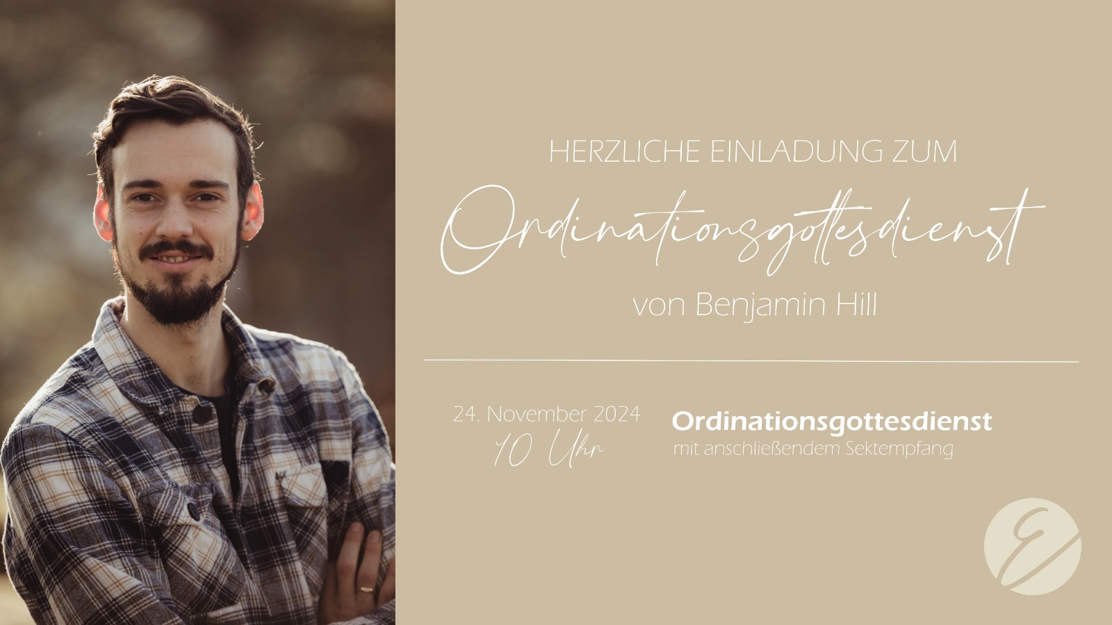 Ordinationsgottesdienst von Benjamin Hill